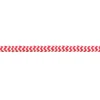 Kordel Zierband Chevron weiß rot Breite: 8mm