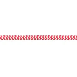 Kordel Zierband Chevron weiß rot Breite: 8mm