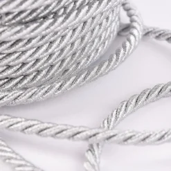 Kordel Zierband silberfarbig hell Glitzer Breite: 0,6cm