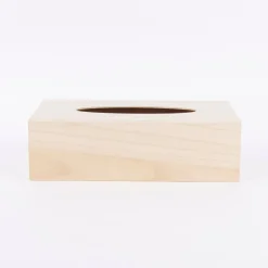 Kosmetiktuch-Box blanko Holz 27x14x8cm