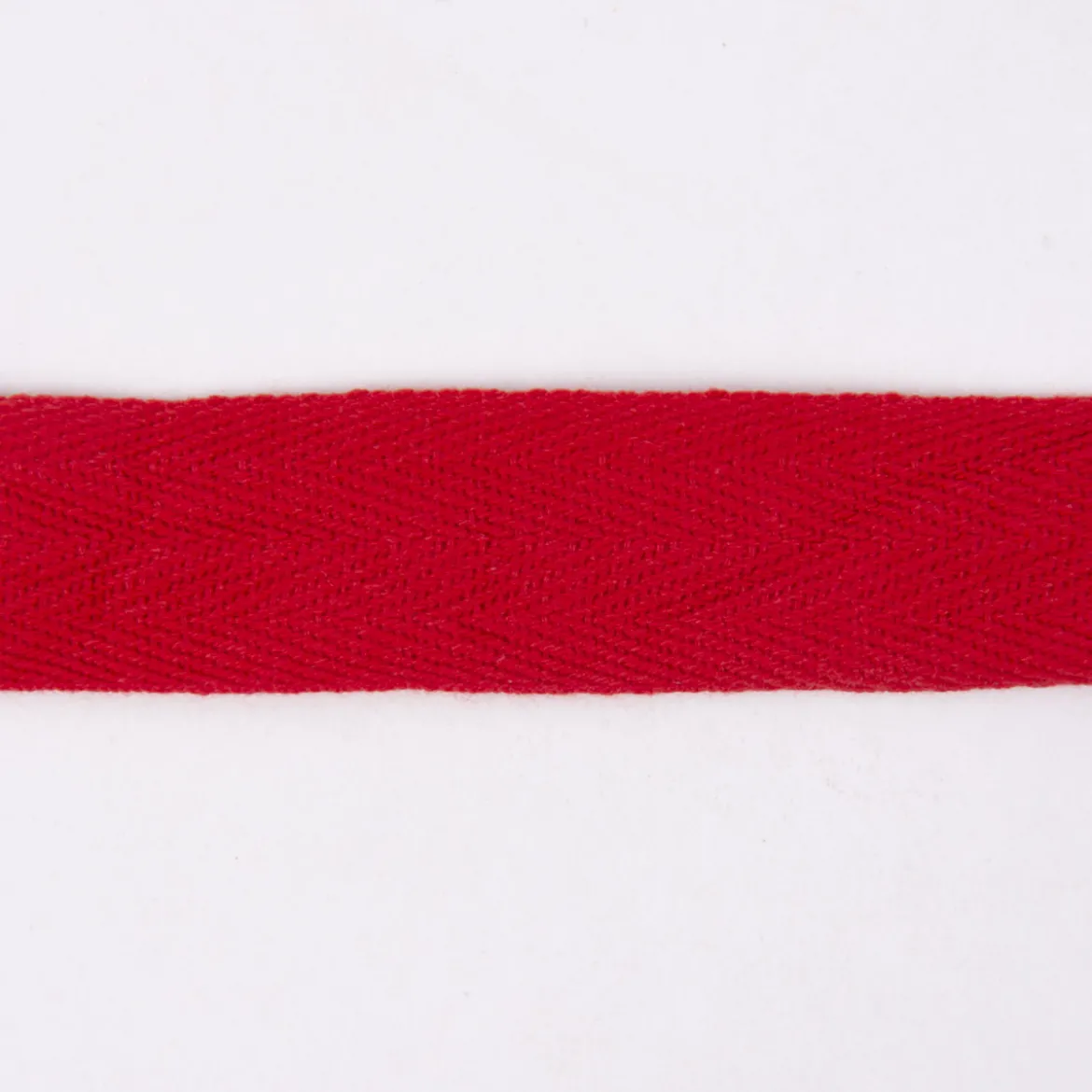 Köperband Baumwolle gewaschen rot Breite: 2,5cm
