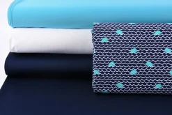 Kreativstoff Elastic Bademodenstoff uni türkis