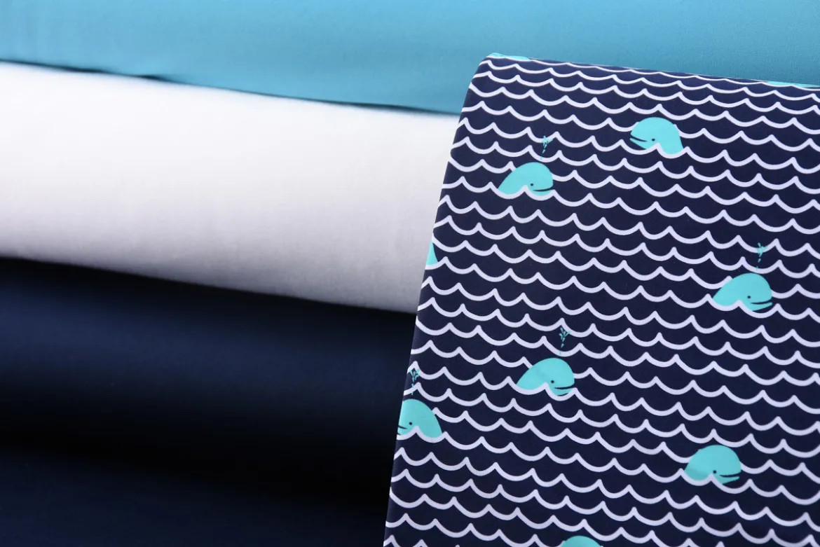 Kreativstoff Elastic Bademodenstoff uni türkis