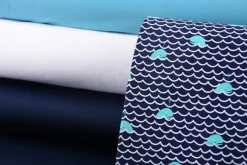 Kreativstoff Elastic Bademodenstoff uni weiß