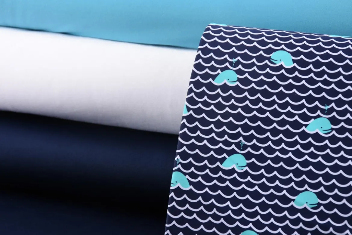 Kreativstoff Elastic Bademodenstoff uni weiß