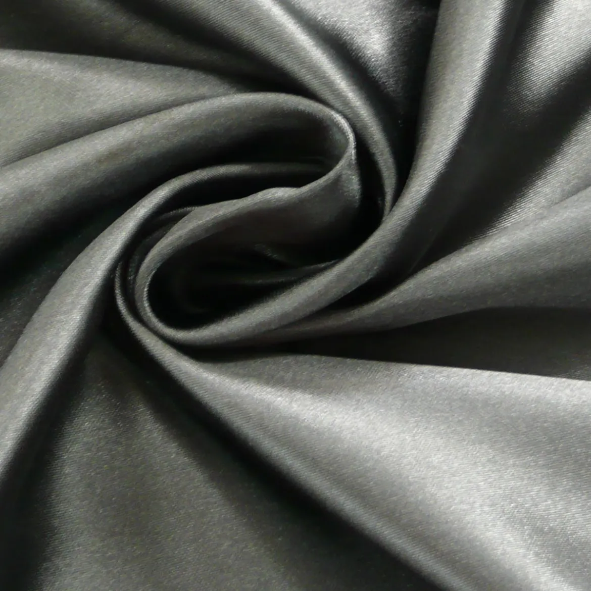 Kreativstoff Satinstoff einfarbig schwarz 1,4m Breite