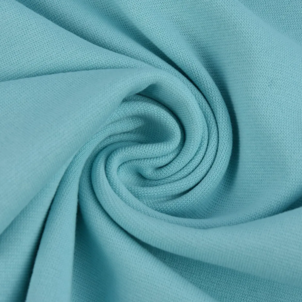 Kreativstoff Strickschlauch Bündchenstoff fein türkis mint 37cm Breite