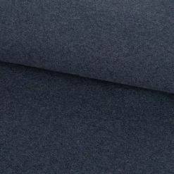 Kreativstoff Strickschlauch Bündchenstoff fein dunkelblau meliert 37cm Breite