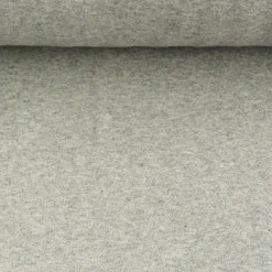 Kreativstoff Strickschlauch Bündchenstoff fein hellgrau meliert 37cm Breite