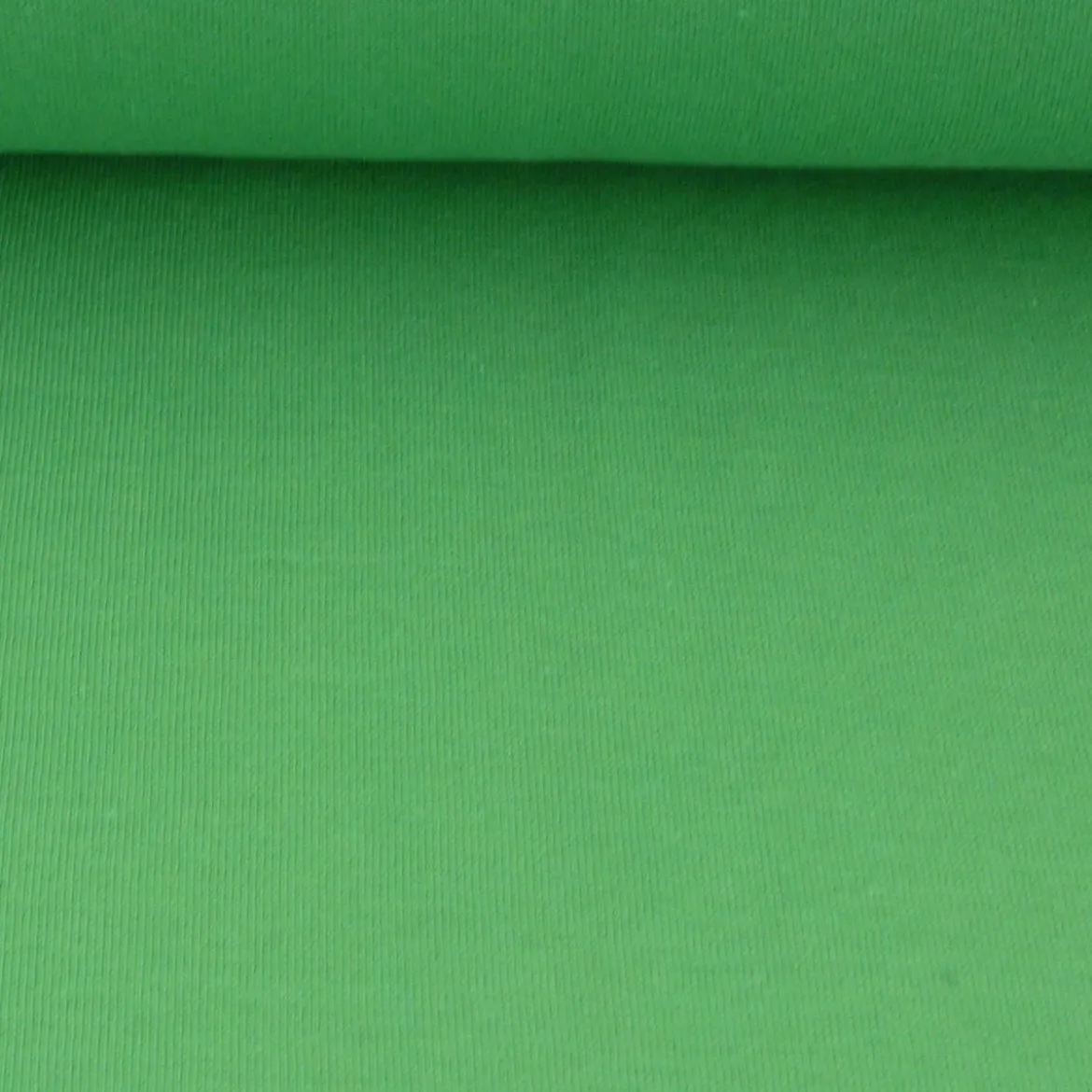 Kreativstoff Strickschlauch Bündchenstoff fein grasgrün 37cm Breite