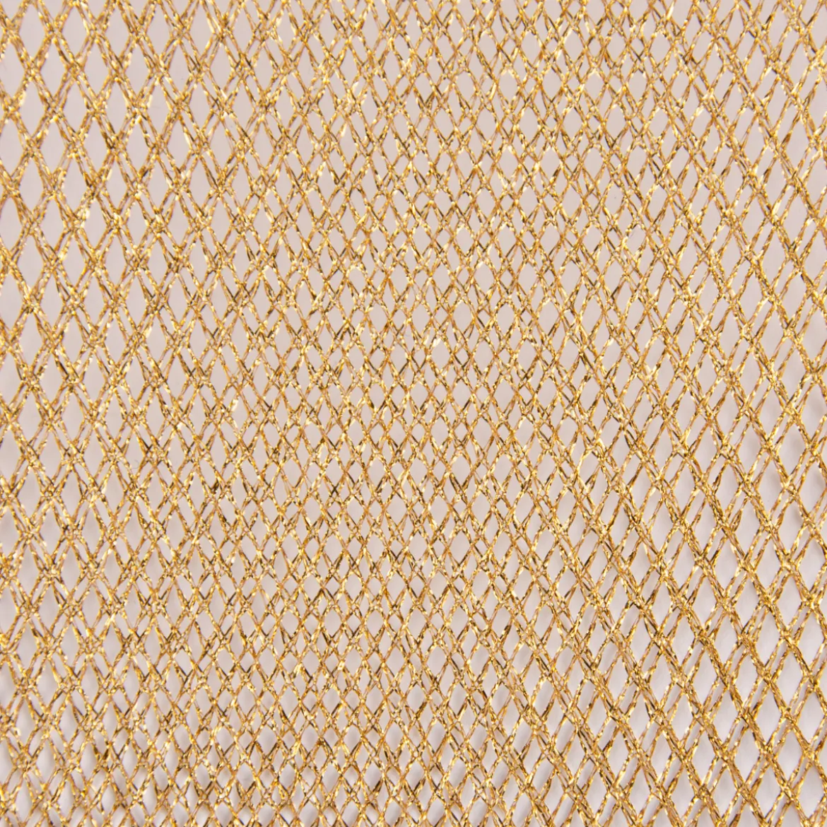 Kreativstoff Tüll Gitterstoff Lurex fest Glitzer goldfarbig 1,4m Breite