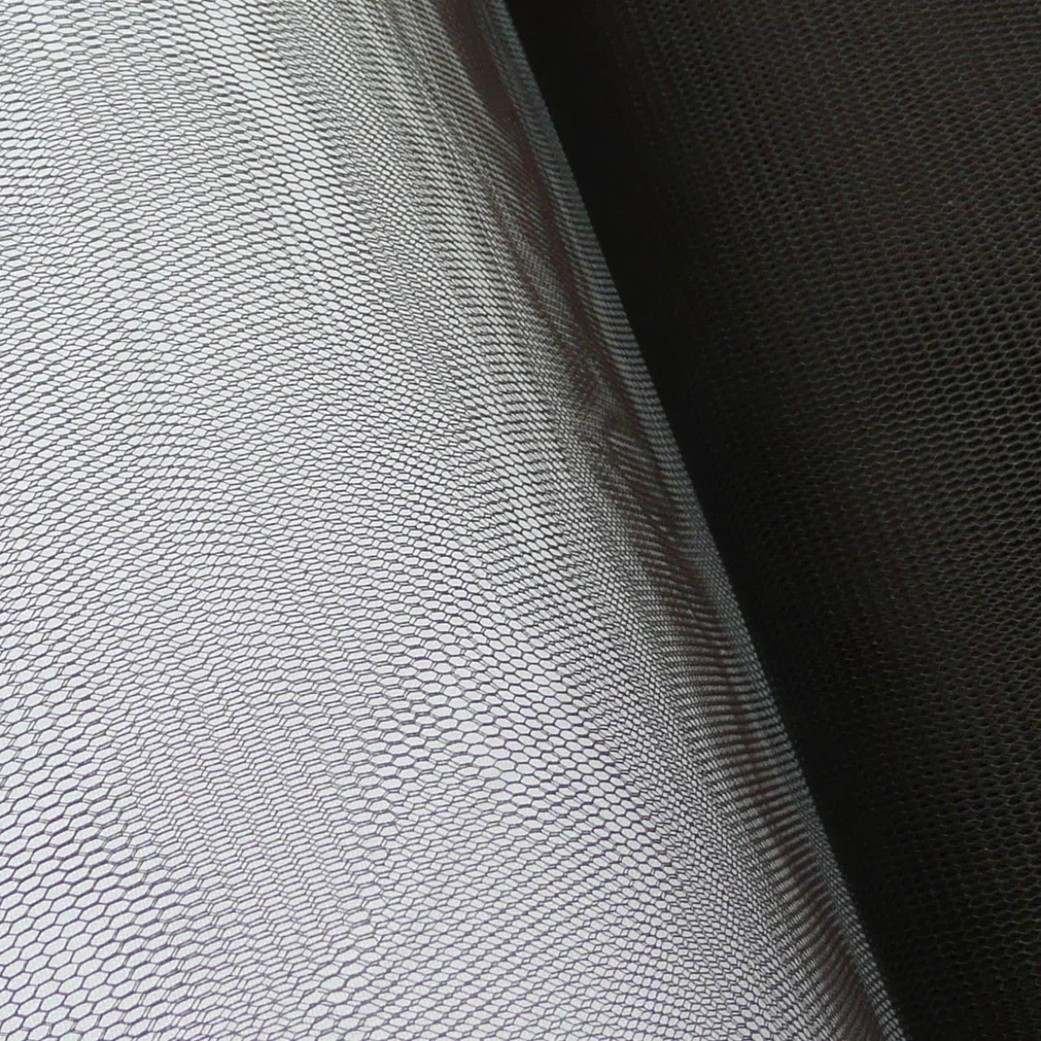 Kreativstoff Tüll Polyester dunkelbraun 1,4m Breite