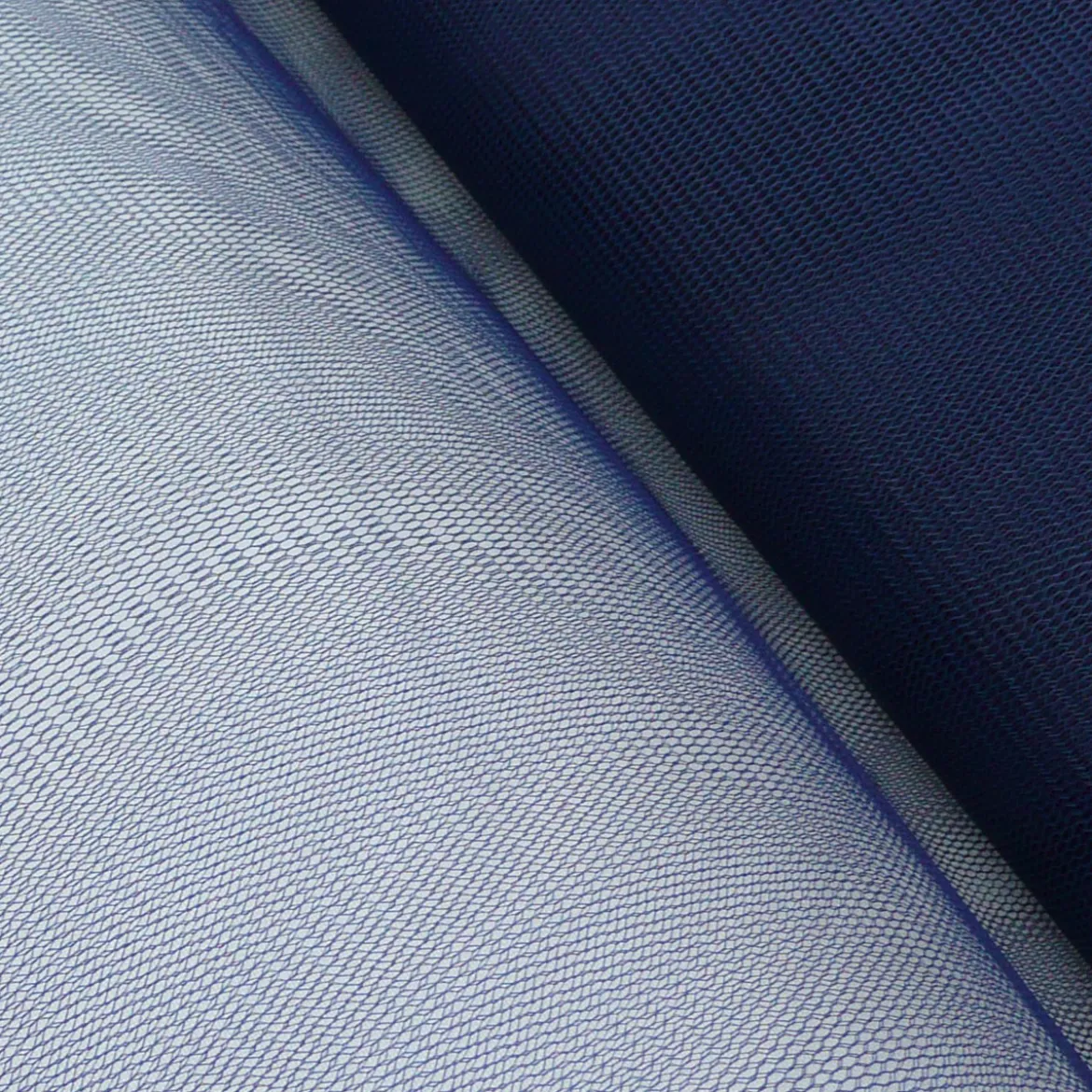 Kreativstoff Tüll Polyester dunkelblau 1,4m Breite