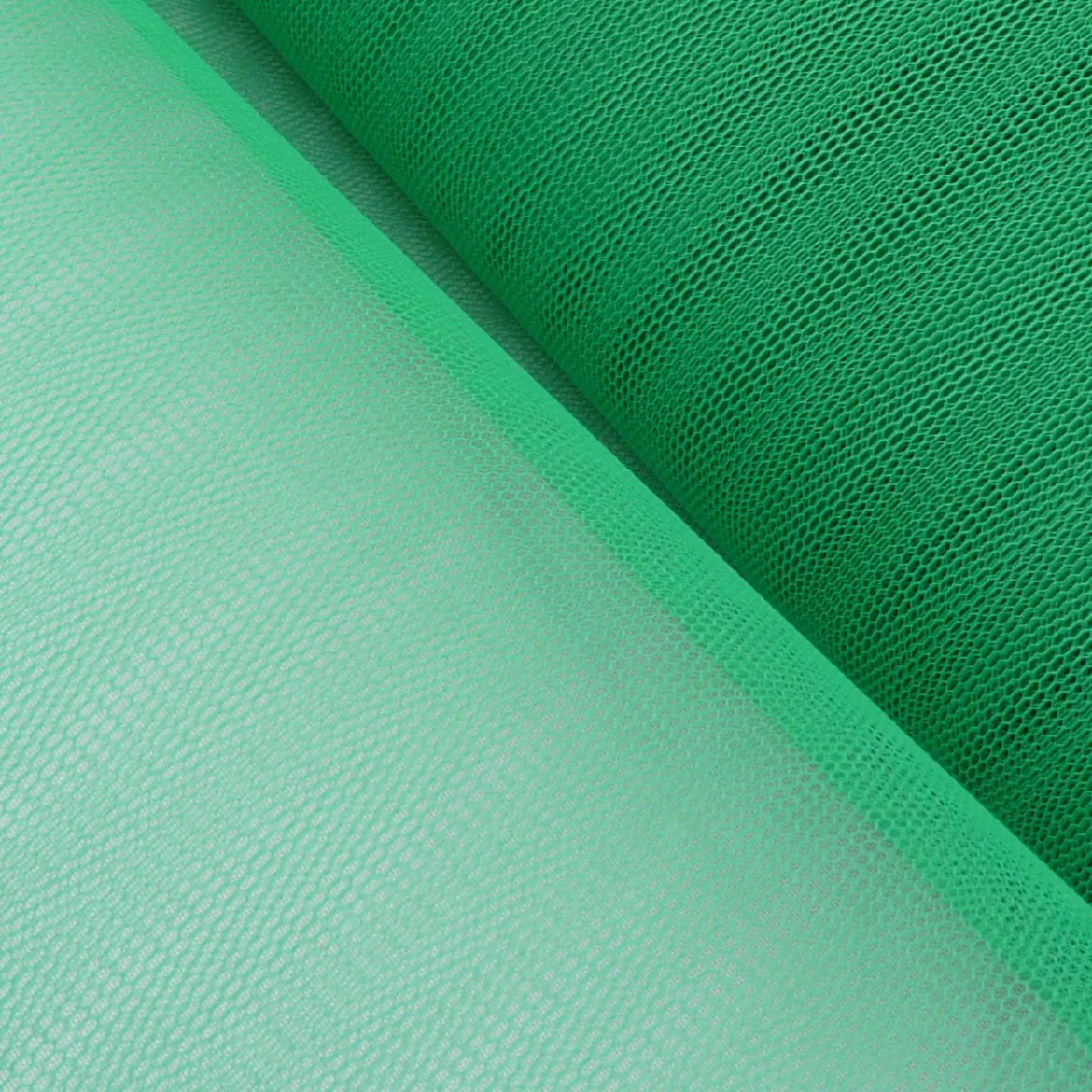 Kreativstoff Tüll Polyester grasgrün 1,4m Breite