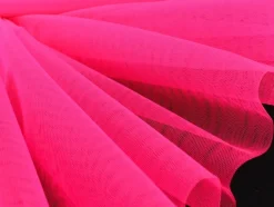 Kreativstoff Tüll Polyester neon pink 1,4m Breite