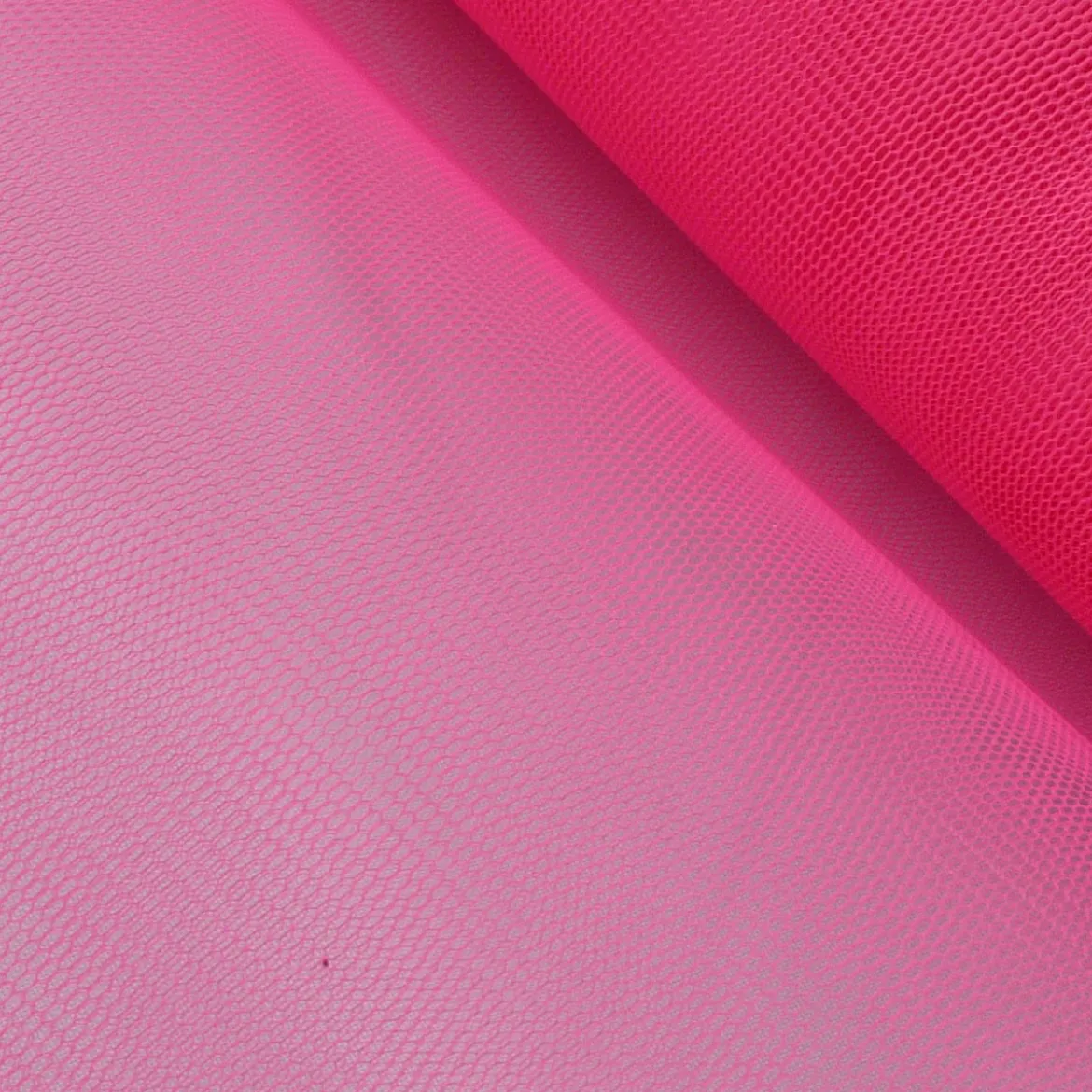 Kreativstoff Tüll Polyester pink 1,4m Breite