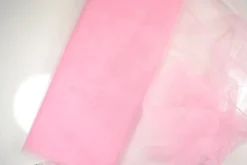 Kreativstoff Tüll Polyester rosa 1,4m Breite