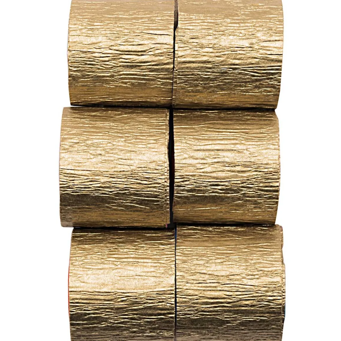 Kreppbänder Gold 3,5cmx10m von Rico Design im 6er Set