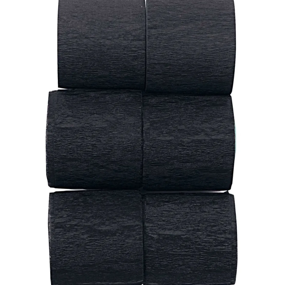Kreppbänder Schwarz 3,5cmx10m von Rico Design im 6er Set