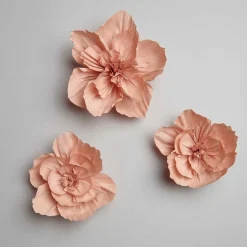 Krepppapier Blüten lachs von Rico Design im 3er Set