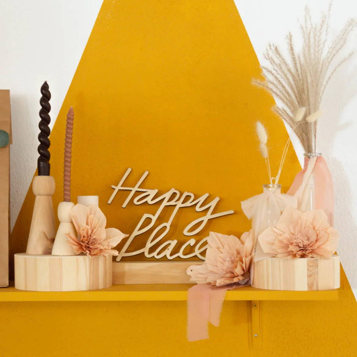 Krepppapier Blüten Soft Pfirsich 3er Set von Rico Design (La Vie en Rose)