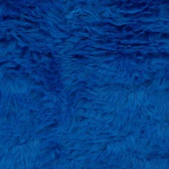 Kunstfell Fellimitat Plüsch Kurzhaar kuschelweich royalblau 1,5m Breite