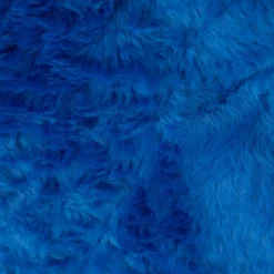 Kunstfell Fellimitat Plüsch Kurzhaar kuschelweich royalblau 1,5m Breite