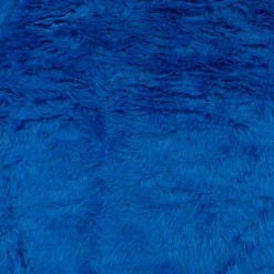 Kunstfell Fellimitat Plüsch Kurzhaar kuschelweich royalblau 1,5m Breite