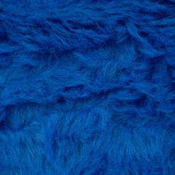 Kunstfell Fellimitat Plüsch Kurzhaar kuschelweich royalblau 1,5m Breite
