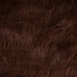 Kunstfell Fellimitat Plüsch Kurzhaar kuschelweich braun 1,5m Breite