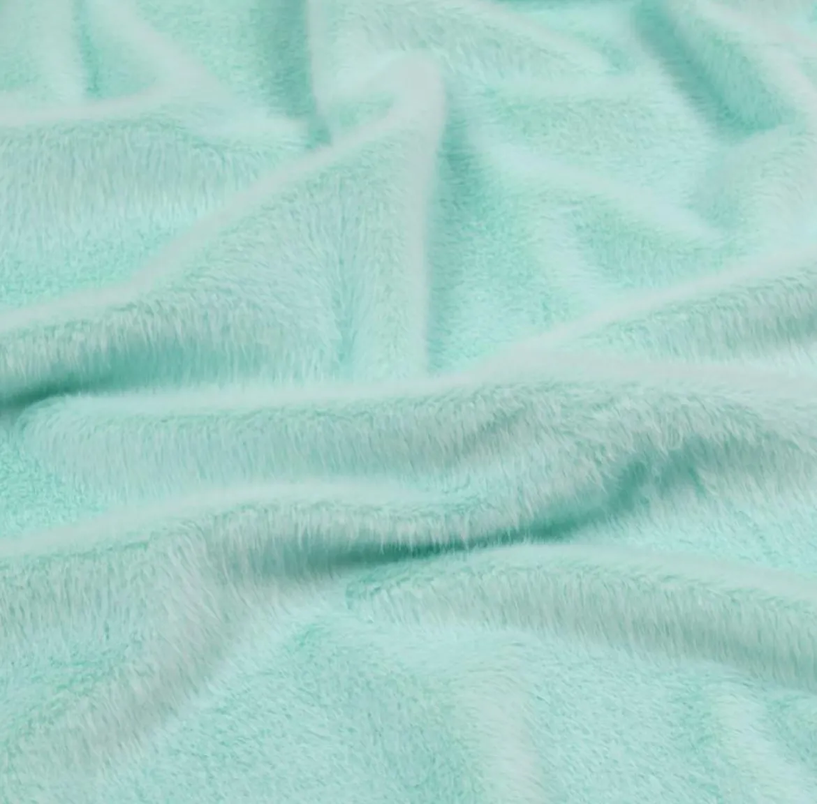 Kunstfell Soft-Plüsch Meterware mint 1,50m Breite