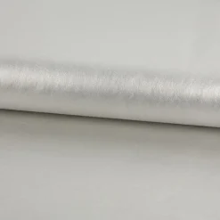Kunstleder Lederimitat Kreativleder Polsterleder Bekleidungsleder mit Viskose hell silber metallic 1,4m Breite