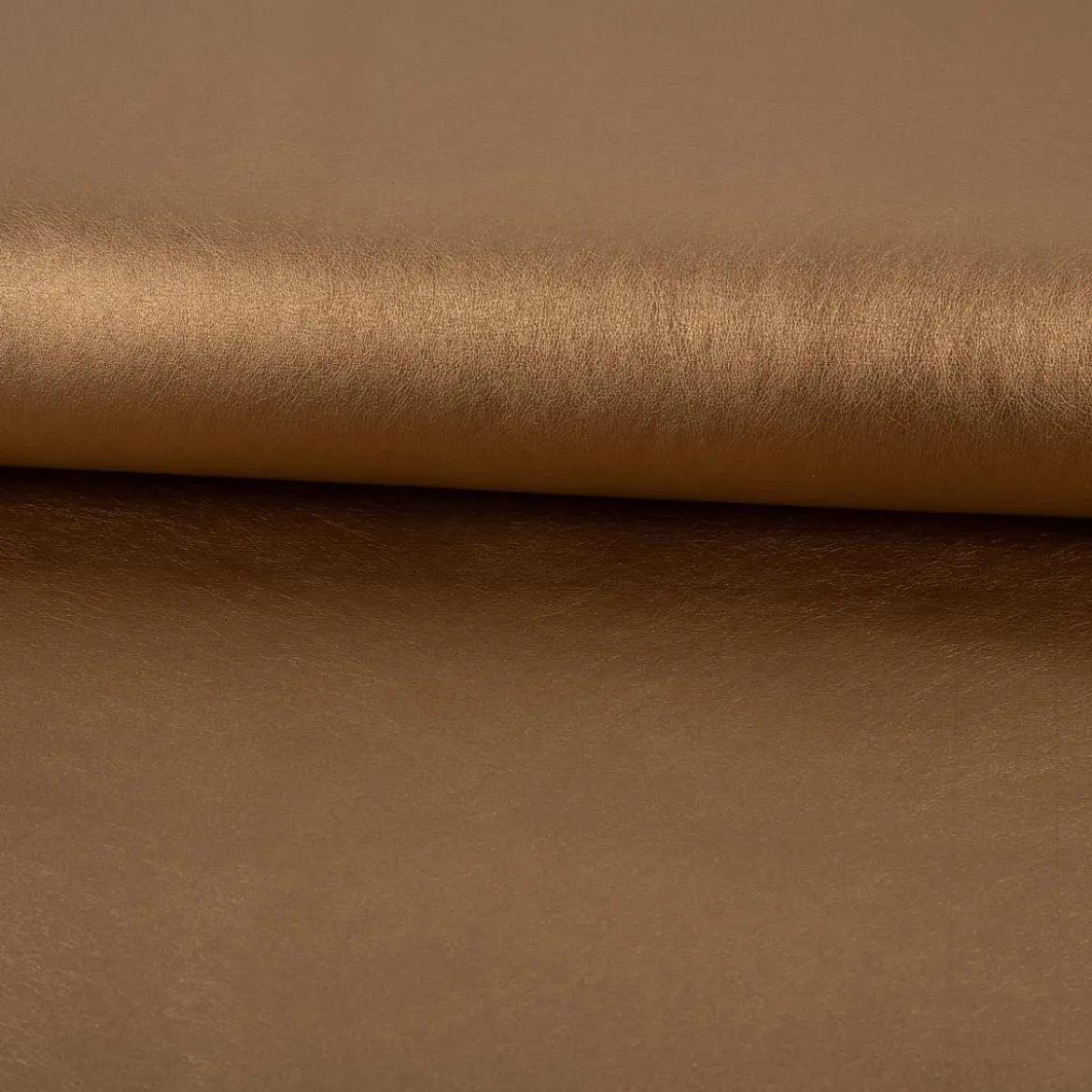 Kunstleder Lederimitat Kreativleder Polsterleder Bekleidungsleder mit Viskose kupfergold metallic 1,4m Breite