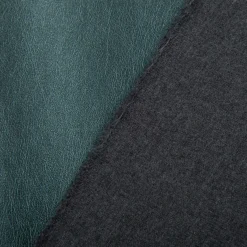 Kunstleder Lederimitat Kreativleder Polsterleder Bekleidungsleder mit Viskose Meergrün metallic 1,4m Breite