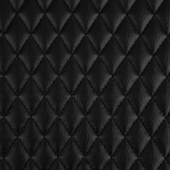 Kunstleder Lederimitat Steppstoff Steppung Rauten schwarz 1,4m Breite