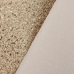 Kunstleder Lederimitat Struktur gold metallic Hochglanz 1,4m Breite