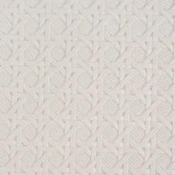Kunstleder Lederimitat Struktur Geometrisch Relief weiß 1,4m Breite