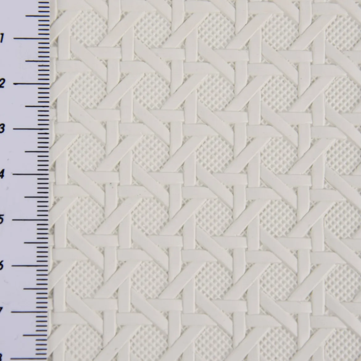 Kunstleder Lederimitat Struktur Geometrisch Relief weiß 1,4m Breite