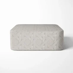 Kunstleder Lederimitat Struktur Geometrisch Relief weiß 1,4m Breite