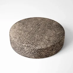 Kunstleder Lederimitat Wildlederoptik beige schwarz-glänzend 1,4m Breite