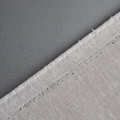 Kunstleder Polsterkunstleder Kreativleder Metallic Glanz carbon grau 1,4m Breite