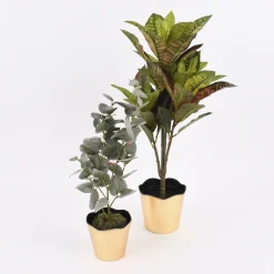 Kunstpflanze im Topf Eukalyptus grün 48cm