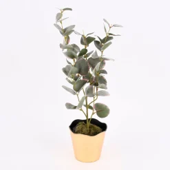 Kunstpflanze im Topf Eukalyptus grün 48cm