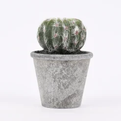 Kunstpflanze im Topf Kugelkaktus grün 12cm