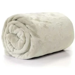 Kuscheldecke Enzo aus flauschiger Mikrofaser dove white 130x180cm