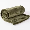 Kuscheldecke Enzo aus Mikrofaser winter green 130x180cm
