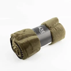 Kuscheldecke Jade mit Kettelrand superflauschig weich Winter Green 140x180cm