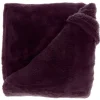 Kuscheldecke Justin aus flauschiger Mikrofaser dark purple XL 150x200cm