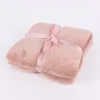 Kuscheldecke Justin aus Mikrofaser altrosa XL 150x200cm