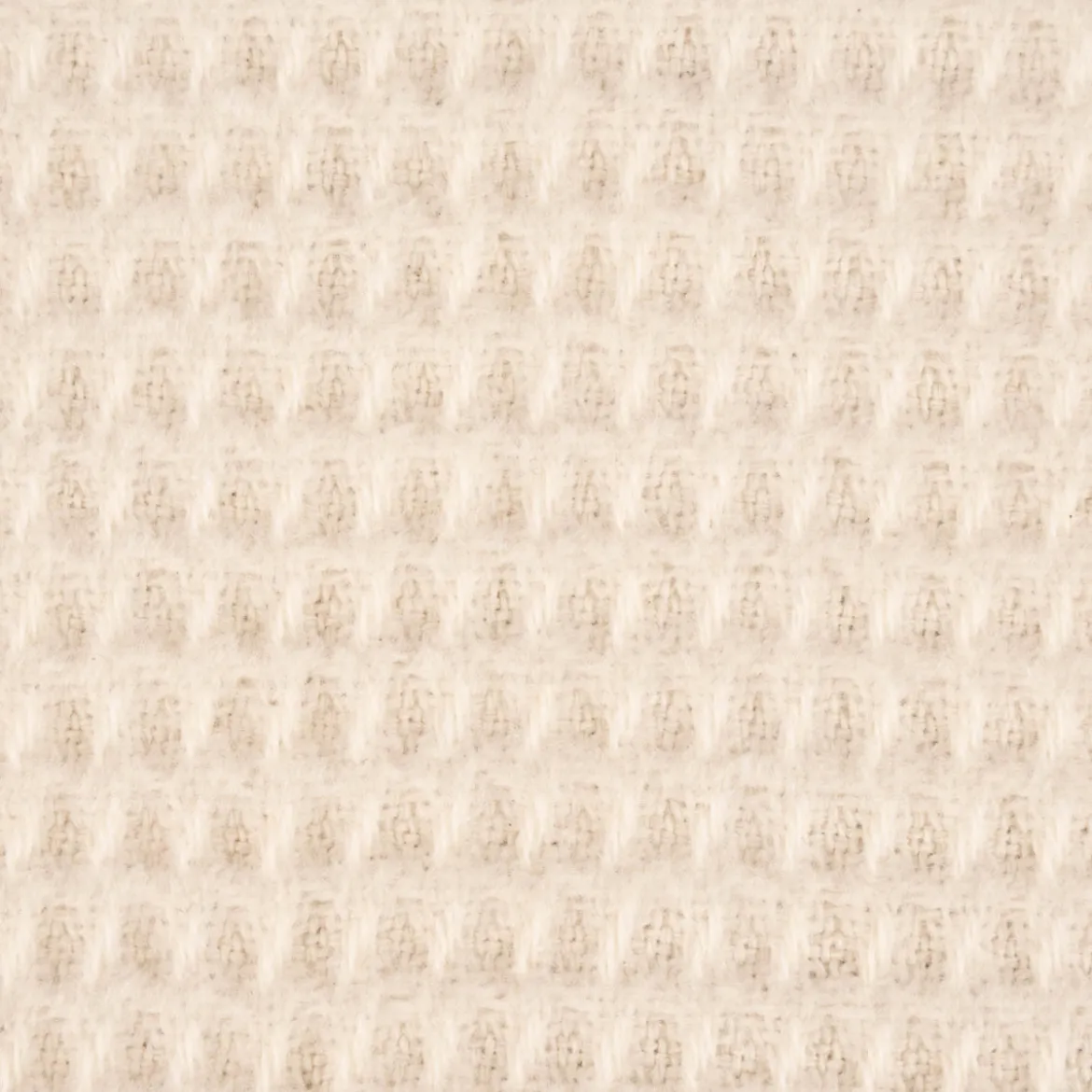 Kuscheldecke mit Waffelstruktur und Fransen creme 150x200cm